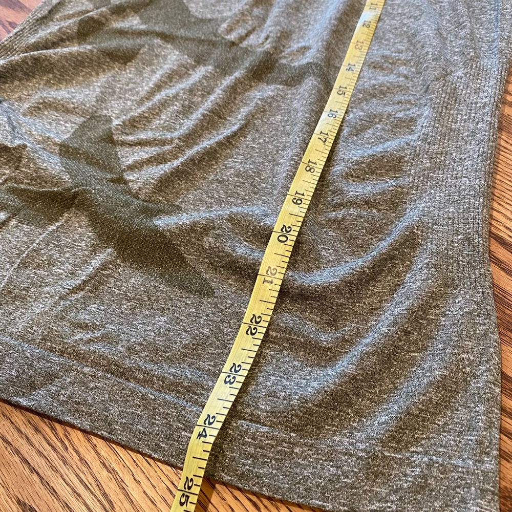 oiselle Olive Green Camouflage Racerback Tank Top - Picture 2 of 5
